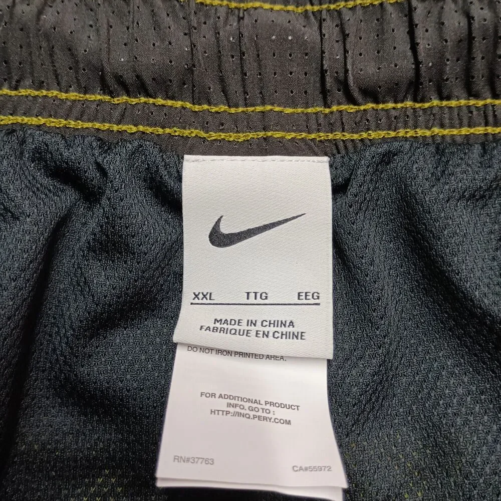 Nike Swim Men's Green Black 9in Volley Trunks‎ Size 2XL XXL NESSA482-314